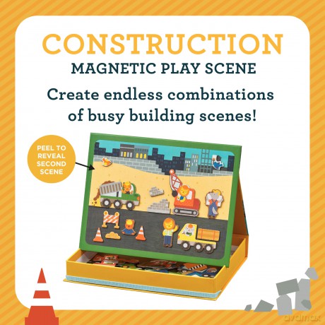 Construction Site Magnetic Play Scene [KSIĄŻKA]