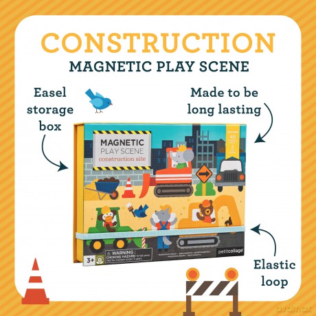 Construction Site Magnetic Play Scene [KSIĄŻKA]