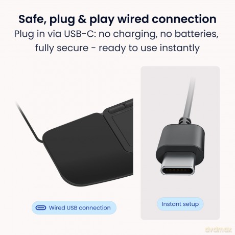 Contour Touch Ergonomic Touchpad wired