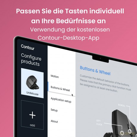 Contour UniMouse wired USB Type-A rechts