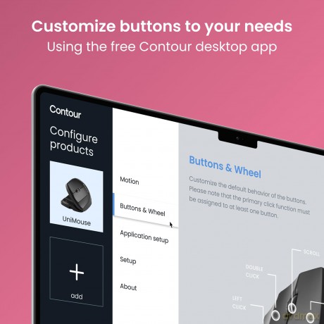 Contour UniMouse wireless Bluetooth link