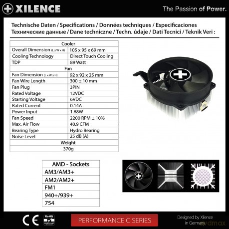 Cooler AMD Socket Xilence A200 | FMx,AM3