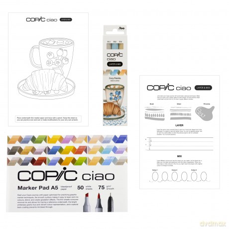 Copicâž: COPIC Ciao 3D Cozy Palette Starter Layo