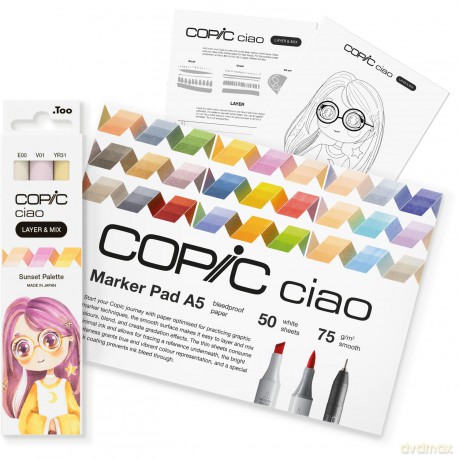 Copicâž: COPIC Ciao Sunset Palette Starter Layou