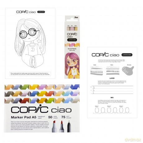 Copicâž: COPIC Ciao Sunset Palette Starter Layou