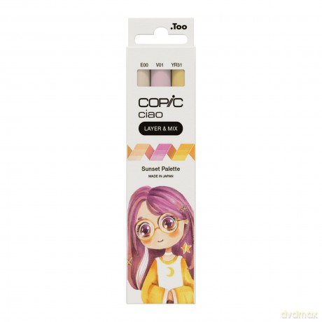 Copicâž: COPIC Ciao Sunset Palette Starter Layou