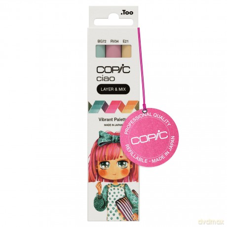 Copicâž: COPIC Ciao Vibrant Palette Layoutmarker