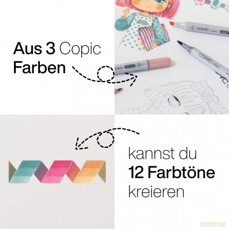 Copicâž: COPIC Ciao Vibrant Palette Layoutmarker