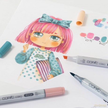 Copicâž: COPIC Ciao Vibrant Palette Layoutmarker