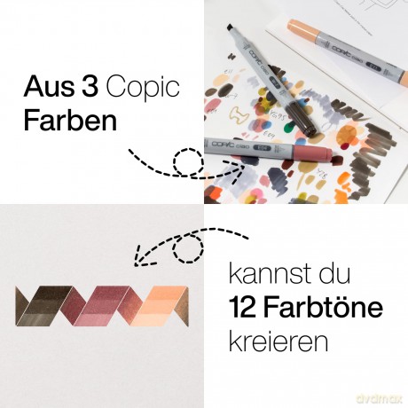 Copicâž: COPIC Ciao Warm Palette Layoutmarker-Se