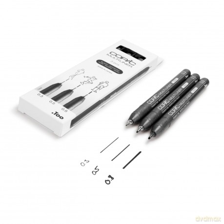 Copicâž: COPIC Multiliner Fineliner schwarz 0.3