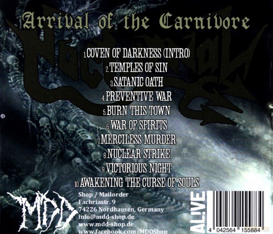 Nocturnal: Arrival Of The Carnivore [CD]