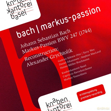 Alexander Grychtolik: Bach:St Mark Passion [2CD]