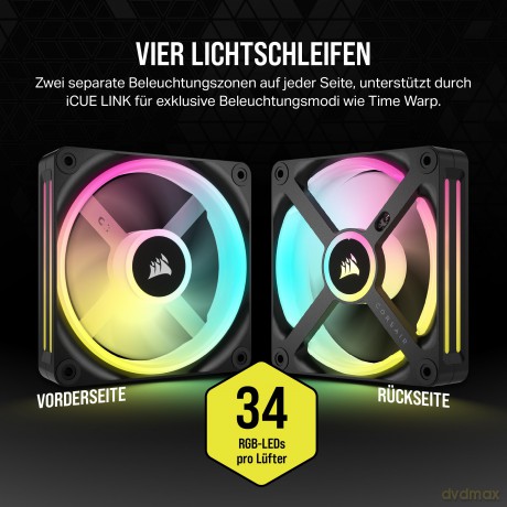 CORSAIR Lźfter 120*120*25 QX120 RGB LED