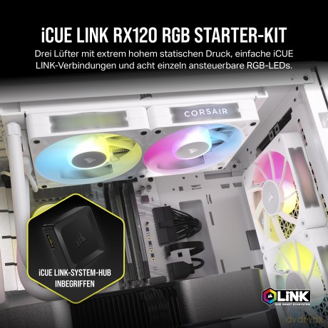 CORSAIR Lźfter 120*120*25 RX120 RGB iCUE