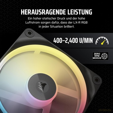 CORSAIR Lźfter 12012025 LX120-R RGB iCUE