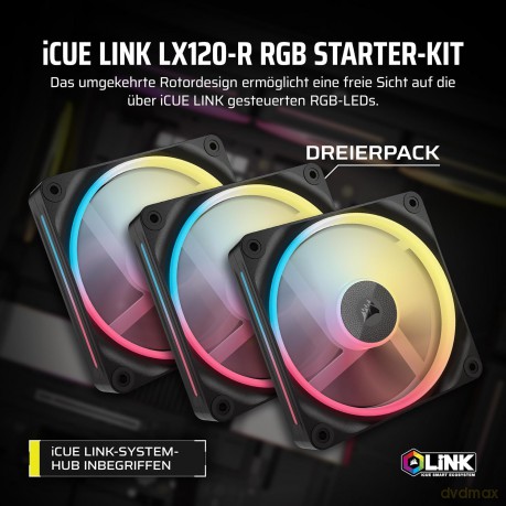 CORSAIR Lźfter 12012025 LX120-R RGB iCUE