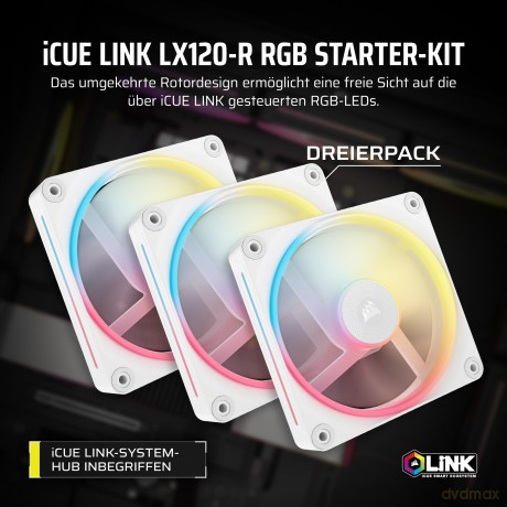 CORSAIR Lźfter 12012025 LX120-R RGB iCUE