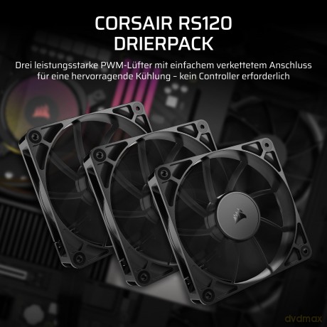 CORSAIR Lźfter 12012025 RS120 PWM Triple