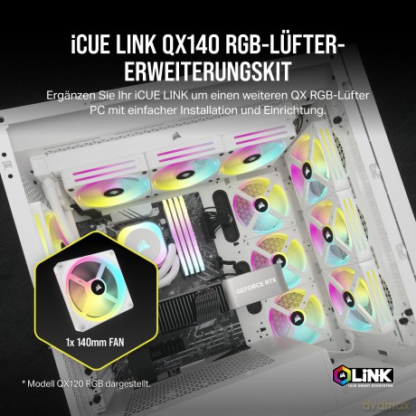 CORSAIR Lźfter 140*140*25 QX140 RGB LED