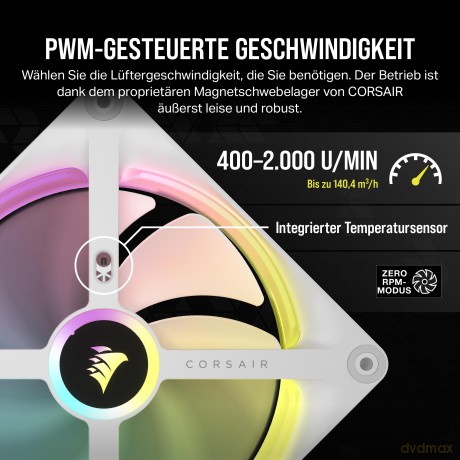 CORSAIR Lźfter 140*140*25 QX140 RGB LED