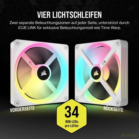 CORSAIR Lźfter 140*140*25 QX140 RGB LED