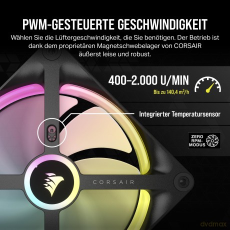CORSAIR Lźfter 140*140*25 QX140 RGB LED