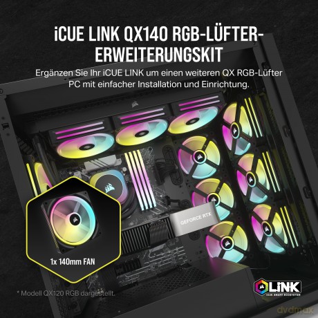 CORSAIR Lźfter 140*140*25 QX140 RGB LED