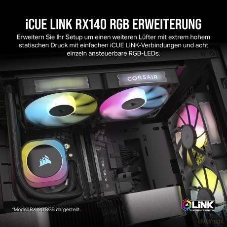 CORSAIR Lźfter 14014025 RX140 RGB iCUE L