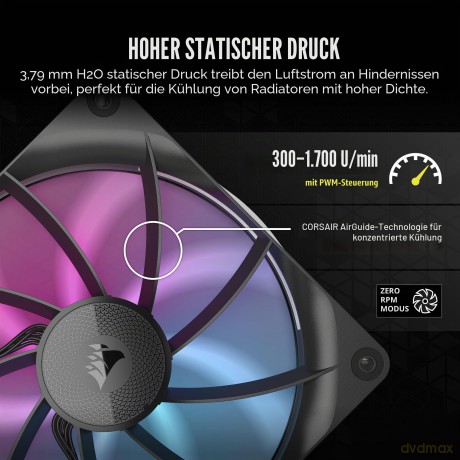 CORSAIR Lźfter 14014025 RX140 RGB iCUE L