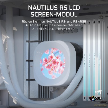 CORSAIR WAK NAUTILUS LCD Module White