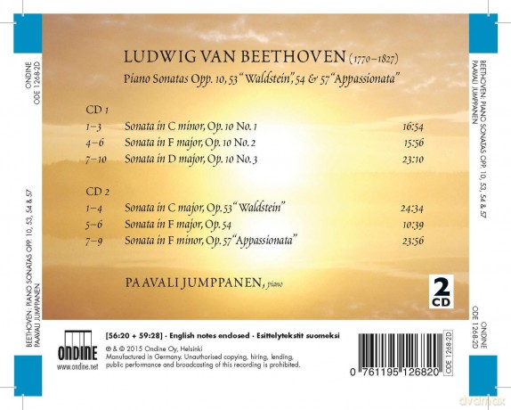 Paavali Jumppanen: Beethoven:Piano Sonatas [2CD]