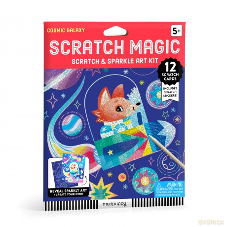 Cosmic Galaxy Scratch Sparkle Art Activity Kit [KSIĄŻKA]