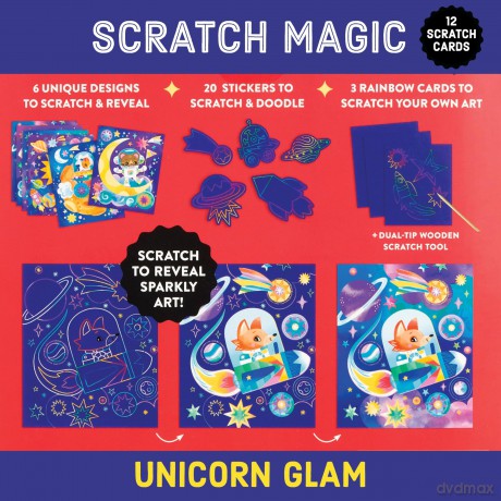 Cosmic Galaxy Scratch Sparkle Art Activity Kit [KSIĄŻKA]