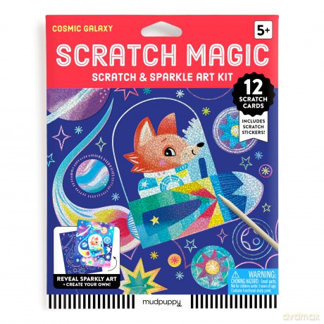 Cosmic Galaxy Scratch Sparkle Art Activity Kit [KSIĄŻKA]