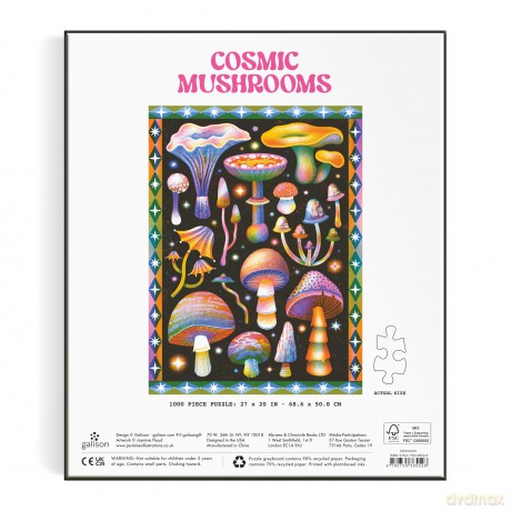 Cosmic Mushrooms 1000 Piece Puzzle [KSIĄŻKA]