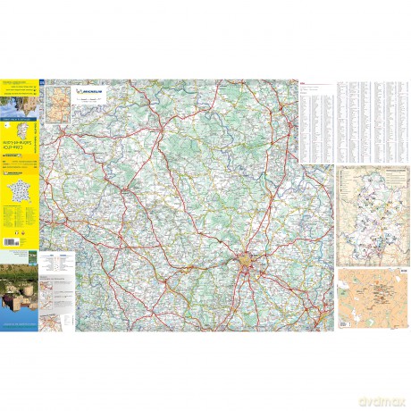 CotedOr SaoneetLoire Michelin Local Map 320 [KSIĄŻKA]