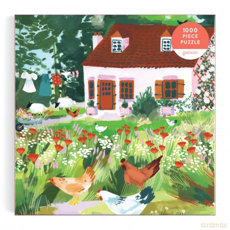 Cottage Wildflowers 1000 Piece Puzzle in a Square Box [KSIĄŻKA]