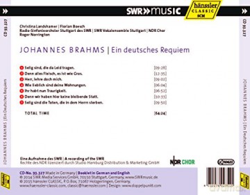 Various: Brahms:Ein Deutsches Requiem [CD]