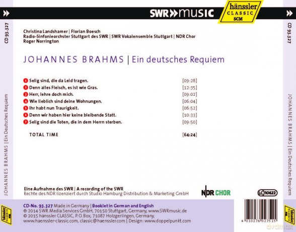 Various: Brahms:Ein Deutsches Requiem [CD]
