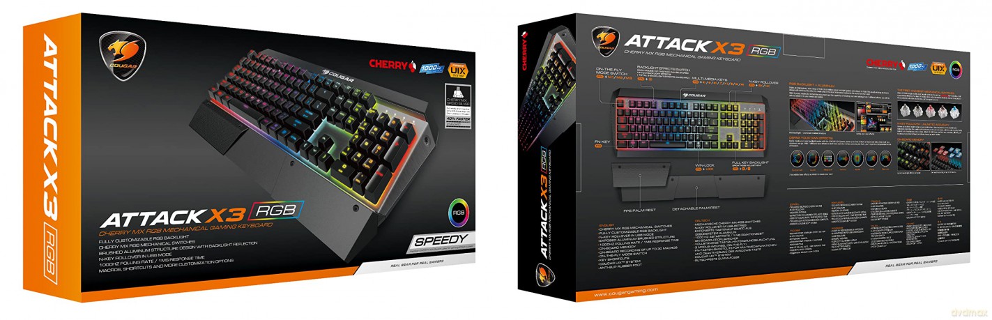 COUGAR Gaming Tastatur Attack X3 RGB Mec