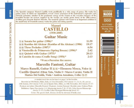 Marcello Fantoni: Castilo:Guitar Music [CD]