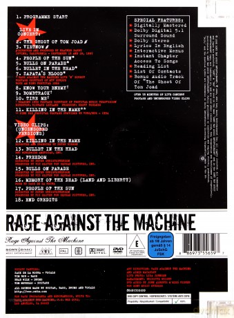 Rage Against The Machine: Rage Against The Machine (Visual Milestones) (jewel case) [DVD]