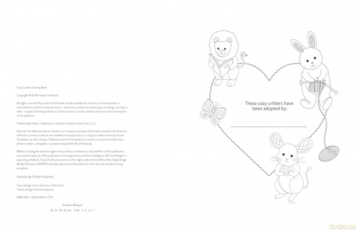 Cozy Critters Coloring Book [KSIĄŻKA]