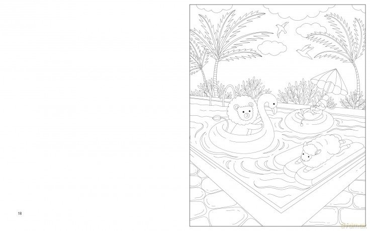 Cozy Critters Coloring Book [KSIĄŻKA]