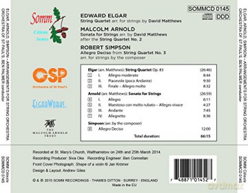 Orchestra of St Pauls: Elgar/Arnold/Simpson [CD]