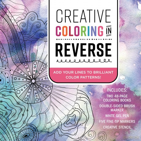 Creative Coloring in Reverse Kit [KSIĄŻKA]
