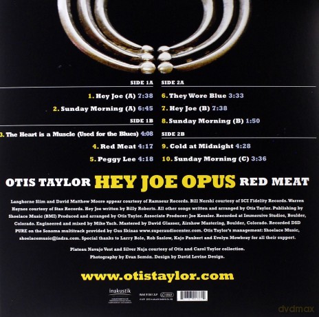 Otis Taylor: Hey Joe Opus Red Meat [2xWinyl]