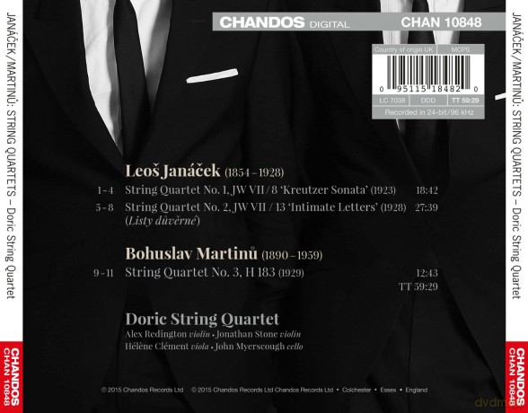 Doric String Quartet: Janacek/Martinu:Quartets [CD]