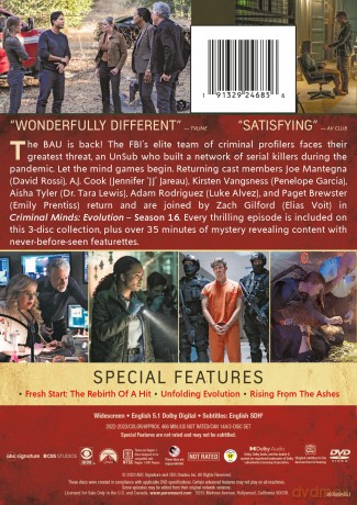 Criminal Minds: Evolution - The Sixteenth Season [3DVD]